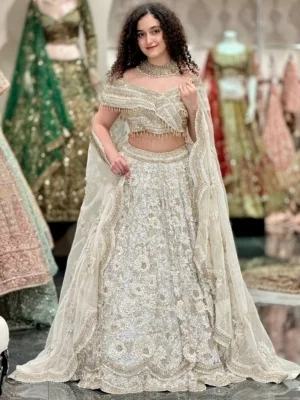 Moonlit Bloom Bridal Lehenga