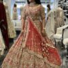 Royal Red & Gold Embroidered Bridal Lehenga
