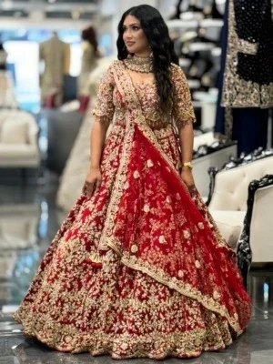Garnet Glow Bridal Lehenga