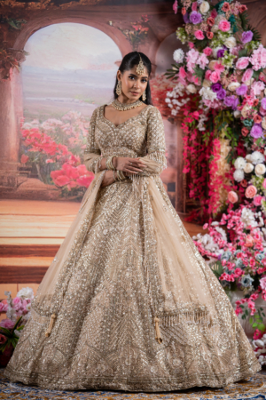 Champagne Gold Embellished Lehenga