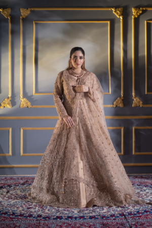 Luxe Gold Embroidered Bridal Gown