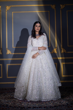 Ivory Crystal Bridal Gown