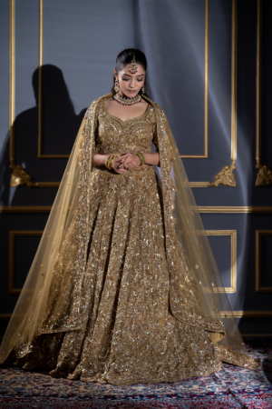 Majestic Gold Embroidered Lehenga