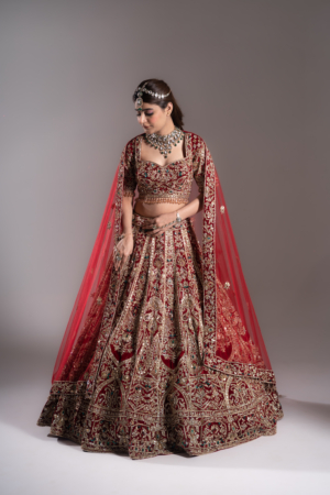 Royal Red Heritage Lehenga