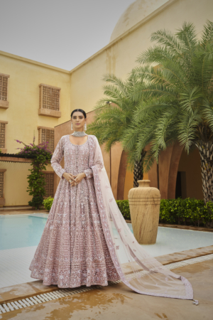 Rose Pink Embroidered Dress