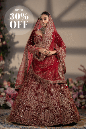 Regal Ruby Bridal Lehenga