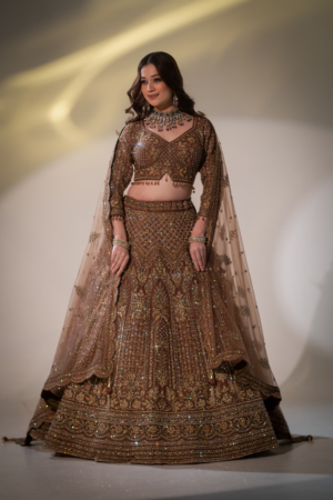 Royal Mocha Bridal Lehenga