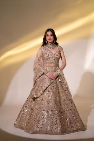 Golden Ivory Royal Lehenga