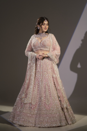 Blush Royale Embellished Bridal Lehenga