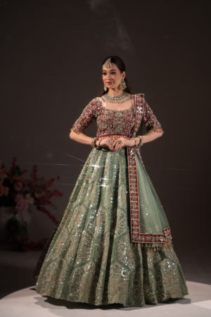 Emerald Enchantment Bridal Lehenga