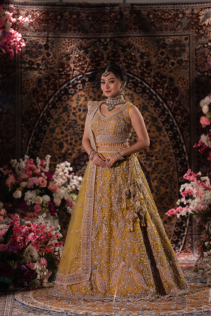 Golden Sunshine Embroidered Lehenga