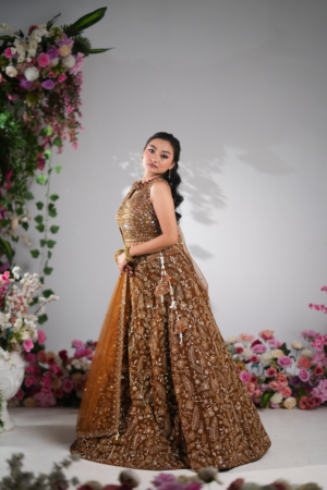 Golden Oak Regal Lehenga
