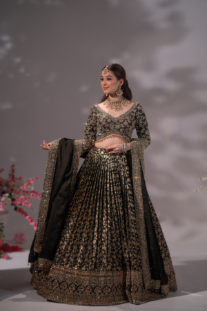Midnight Majesty Bridal Lehenga