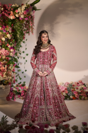 Regal Ruby Bridal Anarkali Lehenga