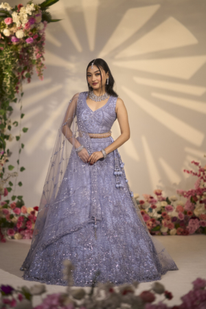 Celestial Periwinkle Lehenga