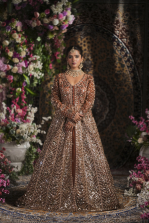 Bronze Luxe Bridal Lehenga