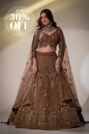 Royal Mocha Bridal Lehenga