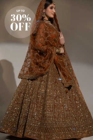 Bronze Opulence Bridal Lehenga