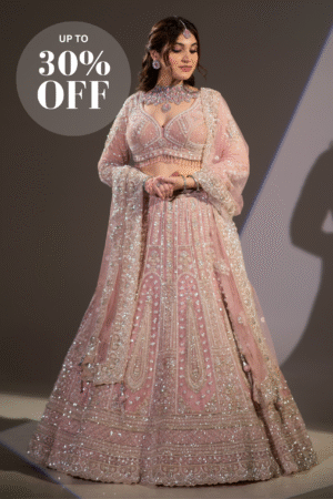 Blush Royale Embellished Bridal Lehenga