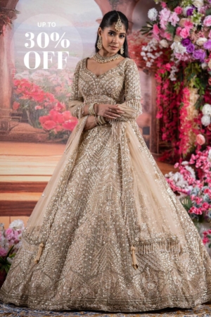 Champagne Gold Embellished Lehenga