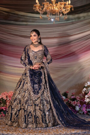 Midnight Majesty Embellished Lehenga Set