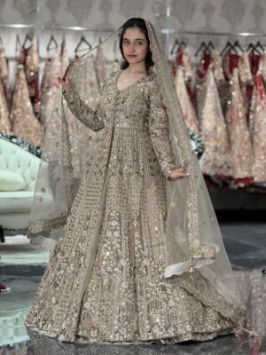 Golden Aura Bridal Gown Lehenga