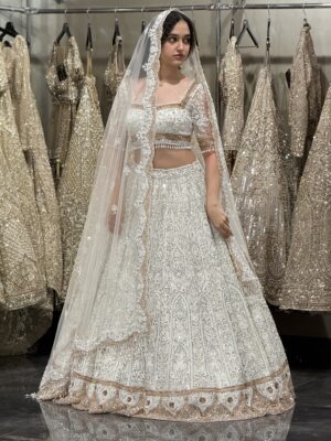 Ethereal Ivory Bridal Lehenga