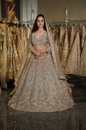 Golden Aura Embellished Lehenga
