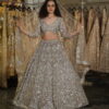 Silver Enchanté Bridal Lehenga - M