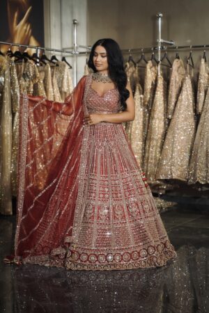 Royal Scarlet Bridal Lehenga