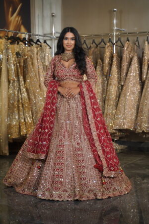 Crimson Majesty Lehenga