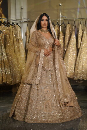 Golden Majesty Lehenga